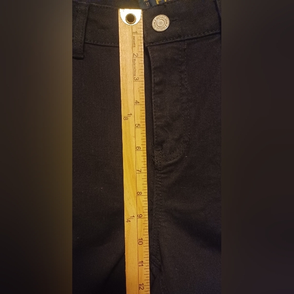 Indigo Rein Women's Jeans Midrise Black Size 11 W29/L32.5 Distressed Preowned - Picture 10 of 11